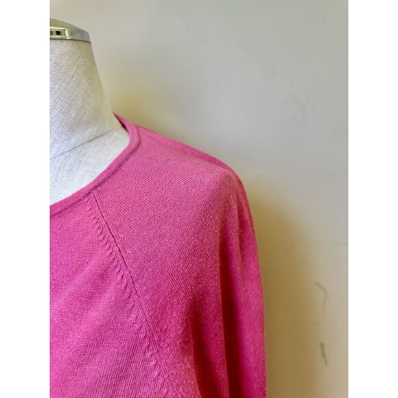 J. McLaughlin Women’s Crew Neck Long Sleeve Sweater Fuschia Pink Size S - Picture 12 of 13